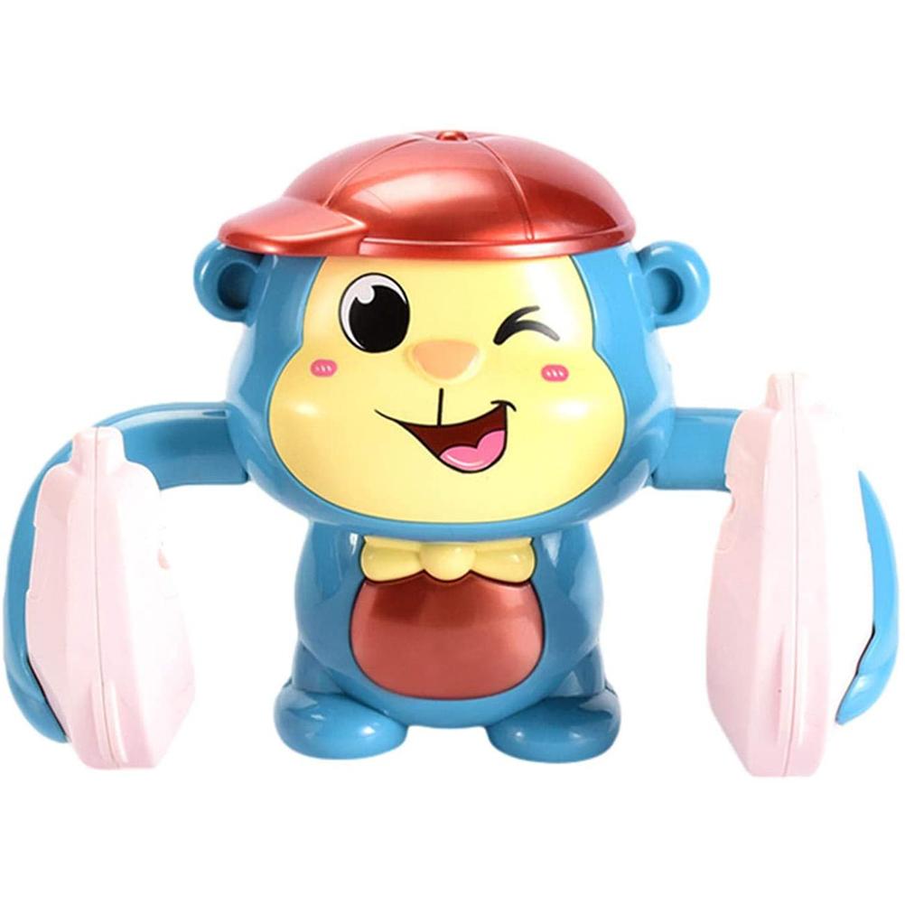아기 뮤지컬 장난감 전기 원숭이 춤 장난감 360 학위 롤 롤 감각 인터랙티브 장난감 초기 개발 선물